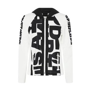 Women's Hooded Jacket Size 14 I'CONA Athleisure Ivory Double Zipper NWT